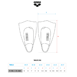 Pinne Powerfin Pro II Flex Arena